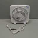 Impress 9-Inch 3-Speed Box Fan, IM-719BX, White 