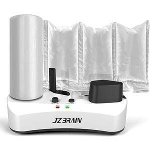 YE300 Air Cushion Machine 110V Air Pillows Maker Air Pillow Machine Portable Inflatable Packaging Air Bag Making Machine + 100m Free Test Film Roll,White,ACM-220