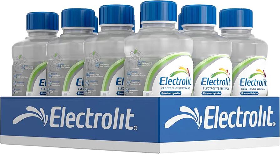 Electrolit, Electrolyte Beverage, Coconut, 21 Fl Oz bottle (Pack of 12), Use By 05/2028