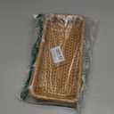 Rattan Bathroom Vanity Tray, Toilet Tank Tray, Toilet Basket Tank Topper, Bathroom Basket for Organizing and Decor (Natural, 10.2" x 4.9" x 1.6")