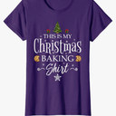 This Is My Christmas Baking Shirt Funny Baker Gift T-Shirt, Size L