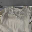 GEMBERA Women's Deep V Neck Long Sleeve Bodysuit Ribbed Knit Bodycon Basic Bodysuit Tops (X-Large, Cream)