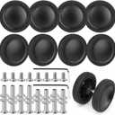 8 Pcs 60mm/2.36in Luggage Wheels Replacement, Smooth Swivel Spare Suitcase Wheels Replacement, Wear-Resistant Luggage Repair Parts Kit, V-A37