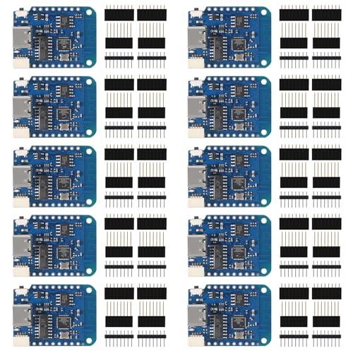 10pcs WeMos D1 Mini V4.0.0 Type-C USB WiFi Internet of Things Board Based ESP8266 4MB Compatible with Arduino MicroPython Nodemcu (V4.0.0 Type-C)