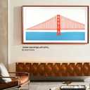 SAMSUNG ( Modern Teak Frame Customizable Bezel, 55 Inch, 2021 Model)