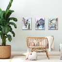 Nursery Wall Art: Framed Baby Animal & Mom Watercolor Prints (6pcs, 8"x10")