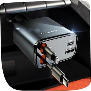LISEN Retractable Car Charger, Upgrade 84W Car Charger USB C Fast Charge Unique 2026 Car Accessories for Mom Dad Him Her, Gifts for Men Women, for iPhone 17 16 15 14 13 12 11 X
Samsung S26