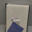 100% Blackout Shield Linen Blackout Curtains for Bedroom 84 Inches Long, Back Tab/Rod Pocket Living Room Drapes, Thermal Insulated Blackout Curtains 2 Panels Set, 50" W x 84" L, Cream