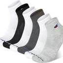 Champion Men's High Quarter Socks – 6-pack Moisture-wicking Athletic Socks With Cushioning & Arch Support (Size 6-12) (White)