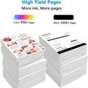 902XL Ink Cartridges Replacement for HP 902 XL Ink Cartridges Combo Pack Work for 6962 6968 6963 6964 6978 6956 6961 6970 6960 6954 6951 6958 6950 6975 Printers with V22.5.1 Chips 4-Pack C/M/Y/K