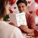 3 x Supoeguk Romantic Goose Valentine's Day Card for Wife Husband, Cute Valentines Card for Boyfriend Girlfriend, Happy Valentine's Day You Silly Goose