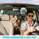 ZATOOTO Rear Window Sun Shade for Odyssey2015-2024, Visible Back Windshield Shades for Safety Driving UV Rays Protection Reduce Heat Mesh Window Shade for Baby in Car