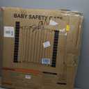 Mumeasy Baby Gate Extra Wide, 29.5"- 51.5" Pressure Mounted Dog Gate with Walk Through Door, Auto Close Pet Gate for Stairs,Doorways,House