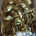 240 Pcs Gold Silverware Set for 80 - Stainless Steel Flatware Cutlery Set Include Forks, Knives & Spoons for Wedding Parties, Kitchen, Restaurant - Dishwasher Safe