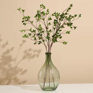 4Pcs Realistic Artificial Greenery Stems - 43" Faux Branches for Vase,Tall Fake Plants Ficus Twig for Wedding Vase Filler Shop Home Decoration