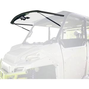 1/4" 3 in 1 Flip Windshield Replacement for 2013-2019 Polaris Ranger XP 900/XP 900 Crew,Full, Half, or Vented Positions Scratch Resistant Clear