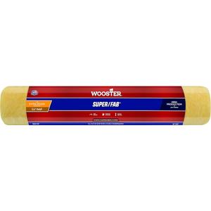Wooster Brush R243-18 Super/Fab Roller Cover, 1-1/4-Inch Nap, 18-Inch , Yellow