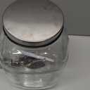 1 Gallon Drink Dispenser with Spigot 18/8 Stainless Steel  Airtight & Leakproof Glass Sun Tea Jar with Anti-Rust Lids, Beverage Dispenser for Parties - Laundry Detergent Holder (Single, Silver)