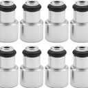 8 PCS Fuel Injector Spacer Extender, High-Strength Aluminum Adapter for LS3 LS7 LS9 L76 to LS2 Manifold, Easy Installation for Automotive Applications