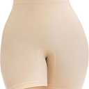 SHAPERX Tummy Control Underwear for Women – Mid-Waisted Seamless Shapewear Shorts Anti-Rolling Faja Body Shaper Under Dresses L/ XL