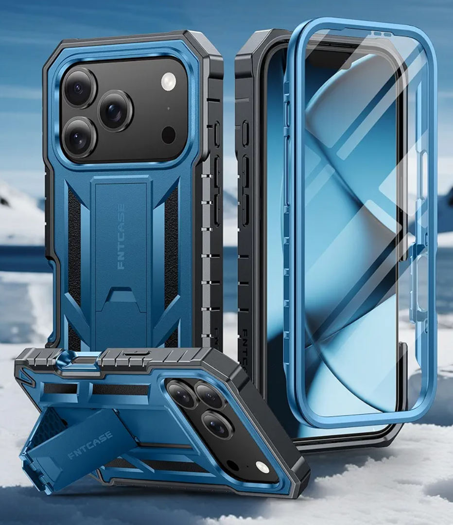 for iPhone 17 Pro Max Case Military Grade Drop Proof Protection Mobile Cover with Kickstand | Matte Textured Rugged Shockproof TPU | Protective Sturdy Phone Case - Blue for iPhone 17 Pro Max Case Military Grade Drop Proof Protection Mobile Cover with Kickstand | Matte Textured Rugged Shockproof TPU | Protective Sturdy Phone Case - Blue