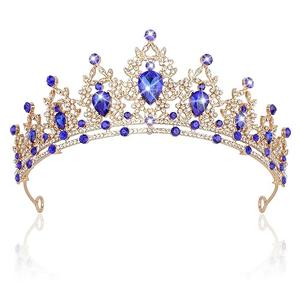 Vintage Crystal Crown and Tiara for Women Bridal Wedding Rhinestone Tiara Princess Queen Crown Gothic Black Tiara Headpieces for Cosplay Costume Birthday Party