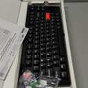 Wireless Mechanical Keyboard ISO UK Layout, Custom Programmable Wired Keyboard with Gateron G Pro Switch, White Backlit, PBT Keycaps for Mac Windows Linux