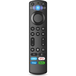 Replacement-Voice-Remote Fit for Smart TV Stick/TV Cube, Stick 4K/4K Max(1st / 2nd Gen), Stick HD/Lite, Smart TV 3rd Gen, Compatible with Insignia/Pioneer Smart TVs