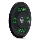 CAP 25 lb 2-Inch Olympic Bumper Weight Plates with Screened Logo, Single