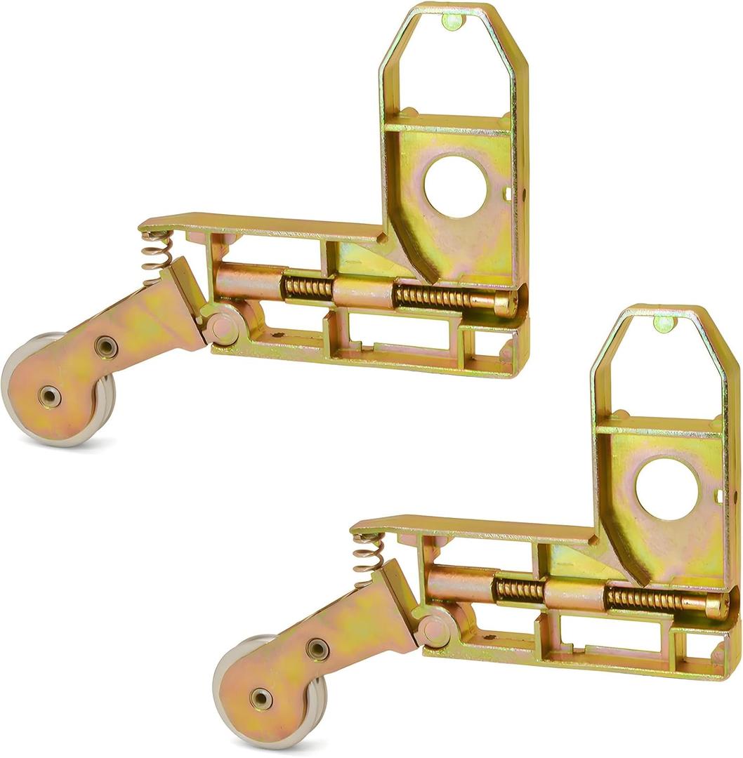 Sliding Screen Door Corner Insert Rollers Assembly with 1" Diameter Concave Stainless Steel Wheels Replacement Screen Corner and Roller, 2 Pack