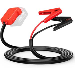 Milwaukee M18 18V Battery Jump Starter Cable Clamps- 8-AWG 5.74FT Automotive Booster Cables,Cable Power Tool Line for Most Cars