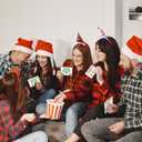 2 x Christmas Exchange Game, Christmas Games Cards With Box, White Elephant Gift Exchange Cards Holiday Present, Christmas Games for A Group Family Coworker Xmas Party Supplies