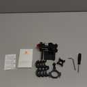 Tiakia Aluminum Bike Phone Mount Holder, [2024 Upgrade] Motorcycle Phone Mount, [1s Lock] Handlebar Mounted Cell Phone Holder, 360 Rotation, Universal Bicycle Phone Mount for 4.5-7 Inch Phones (Upgrade-Black Red)