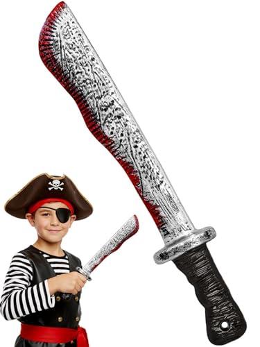 Toy Knife for Kids - Safe Soft Red Blade Scary Fun Prop and Cosplay Party Pack of 3