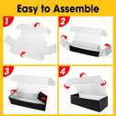 AZEN 12 Pack Trading Card Storage Box, Hold 11000+ Standard Trading Cards, Cardboard Storage Box with 20 Dividers and 12 Labels for Sports TCG Magic Mtg Card