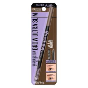 Maybelline Express Brow Ultra Slim Eyebrow Makeup, Brow Pencil with Precision Tip and Spoolie for Defined Eyebrows, Medium Brown, 1 Count