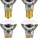 Lava Lamp Bulb,30W E17 R39 Reflector Type Lava Lamp Bulbs Replacement,Original Heat Light Bulb for Lava & Glitter Lamps,Long Lifespan High Heat Output,2700K Warm White,Dimmable,Pack of 4