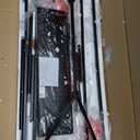 4-Lights Rustic Chandelier for Dining Room, 32-Inches Width Pendant Lighting for Kitchen Island in Black Finish