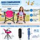 Kids Hammock Chair, Kids Camping Chair, Folding Chair, Pink, 32.7 inches x 20 inches x 24 inches