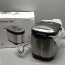 KITCHENARM 29-in-1 SMART Bread Machine with Gluten Free Setting 2LB 1.5LB 1LB Bread Maker Machine with Homemade Cycle - Stainless Steel Breadmaker with Recipes Whole Wheat Bread Making Machine (29 Programs - 3 Loaf Sizes - 3 Crust Colors)