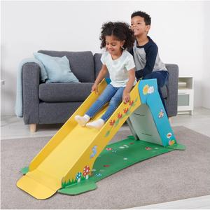 Pop2Play Toddler Playground Indoor Slide for Kids  Durable Eco-Friendly Foldaway Cardboard Slide (Sunny)