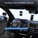 QIYUDA Vacuum Suction Phone Holder Magnet, 360° Adjustable Foldable Portable Vacuum Magnetic Phone Mount Stand (Black)