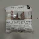 Vellure Door Draft Stopper for Bottom of Door - Premium Door Sweep for Bottom of Door/Weather Stripping Door Seal (Save Energy  installs Quickly and Easily) Door Strip Ideal for (white)