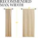 NICETOWN Blackout Room Darkening Curtains - Home Decoration Light & Noise Reducing Thermal Insulated Window Draperies with Rod Pocket Top (Biscotti Beige, Set of 2, 42 inches Wide x 36 inches Long)