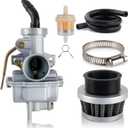 Carbhub PZ20 Carburetor for Kazuma Baja 50cc 70cc 90cc 110cc 125cc TaoTao 110B NST SunL Chinese Quad 4 stroke ATV 4 wheeler Go kart Dirt Bike Honda CRF50F XL75 CRF80F XR50R with Air Fuel Filter