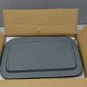 8-Piece Deep Glass Baking Dish Set with Plastic lids,Rectangular Glass Bakeware Set with Lids, Baking Pans for Lasagna, Leftovers, Cooking, Kitchen, Freezer-to-Oven and Dishwasher, Gray