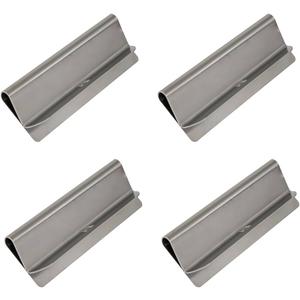 Stainless Steel Mud Flap Clamp Replace 8591100 for Protect and Secure Mud Flaps of Trucks, 1/4"-1/2" Polymer and Rubber Mudflaps Hanger, Pack of 4