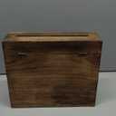 Wedding Card Box with Card Slit and Lock 12"X10"X4.5"- Gift Wishing Well Card Box for Weddings, Receptions, Birthdays, Graduations, Baby Showers, Honeymoon Funds WBKH (Burnt)