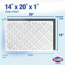 Clorox 14x20x1 Air Filter, MERV 11 Pleated HVAC AC Furnace Air Filters for Dust, Pollen and Pet Dander, MPR 1000 & FPR 7 Pack of 4
