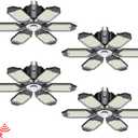 Motion Sensor Garage Light,20000LM Garage Lights Ceiling Led Motion Activated,Motion Light Indoor with Dusk to Dawn,Screw in Light Bulb for Basement Attic Warehouse (4 Pack)